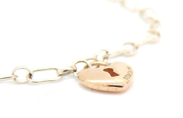 TIFFANY/ティファニー ハートロックブレスレット シルバー/ゴールド - 安心保証・業界最安値の販売 福助